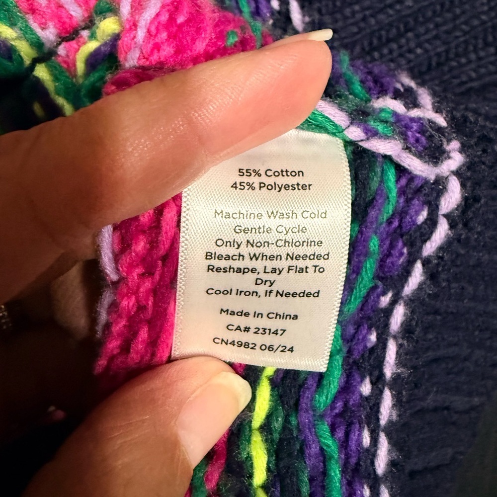 Talbots mock neck sweater jacket - Picture 6 of 9